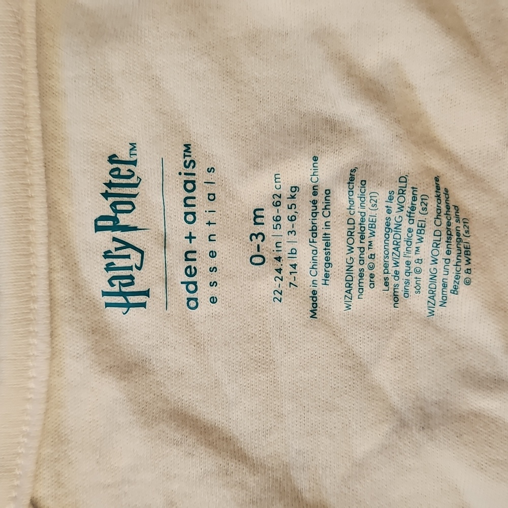 Aden + Anais HALO Harry Potter 0-3mo Swaddle - Picture 3 of 10